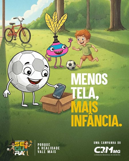 Campanha Juventude Segura - Menos tela, mais infância