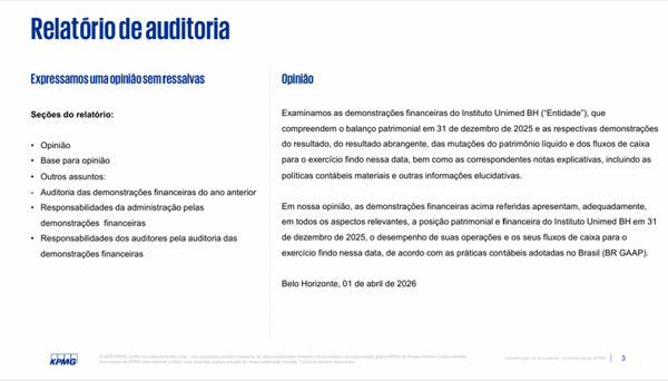 Parecer auditoria IUBH